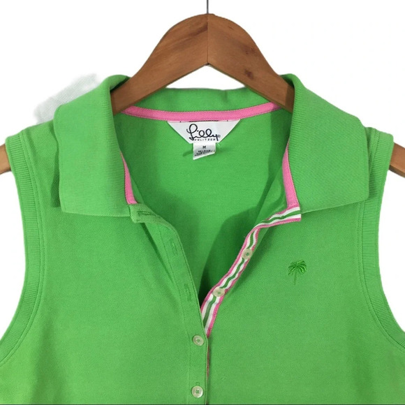 WS690 Lilly Pulitzer Designer Sleeveless Top M - Picture 3 of 3